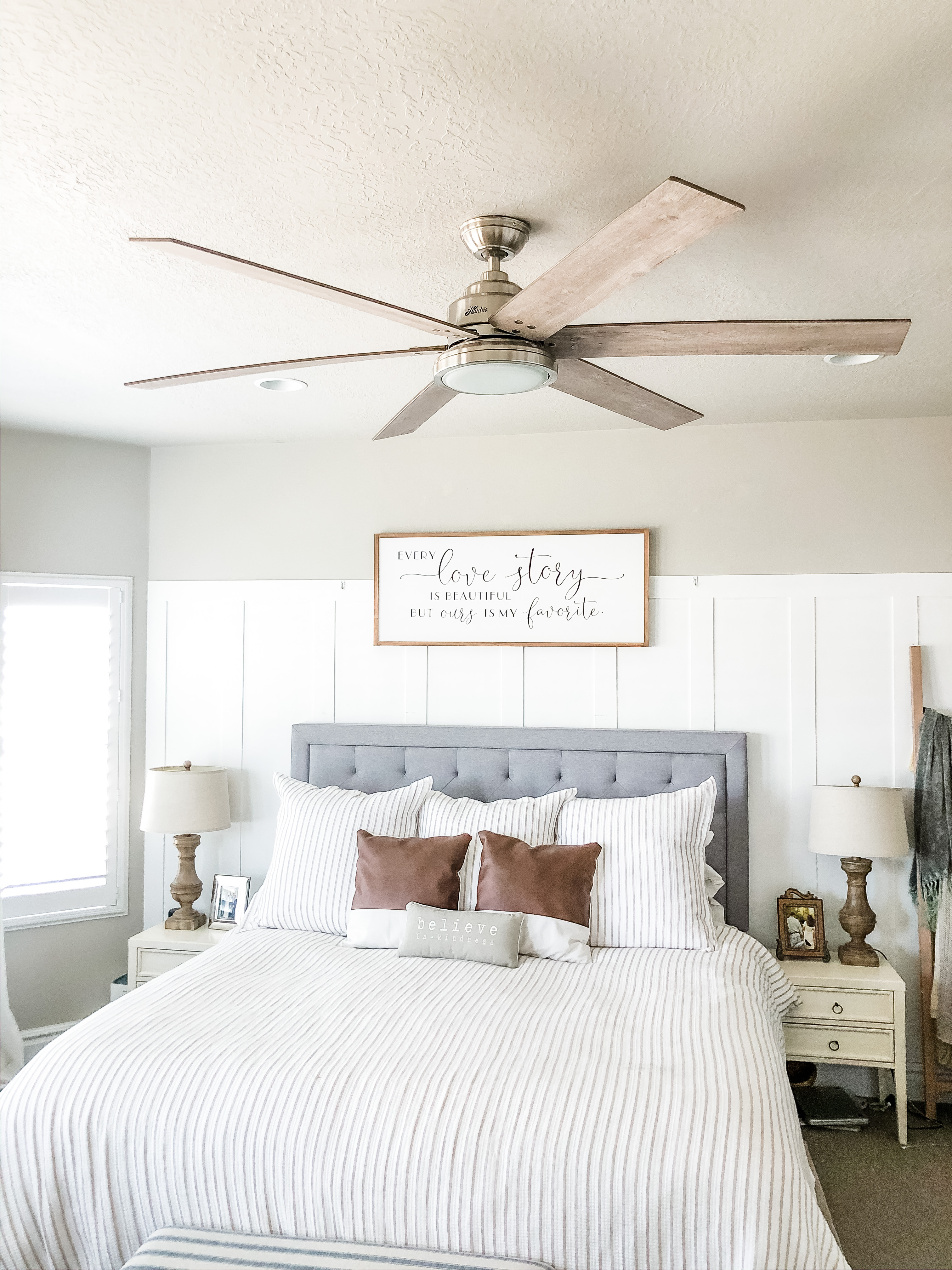 Master Bedroom Ceiling Fan Installation Citygirl Meets Farmboy